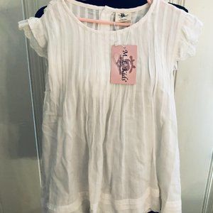 M.L. Kids boutique white dress size 7